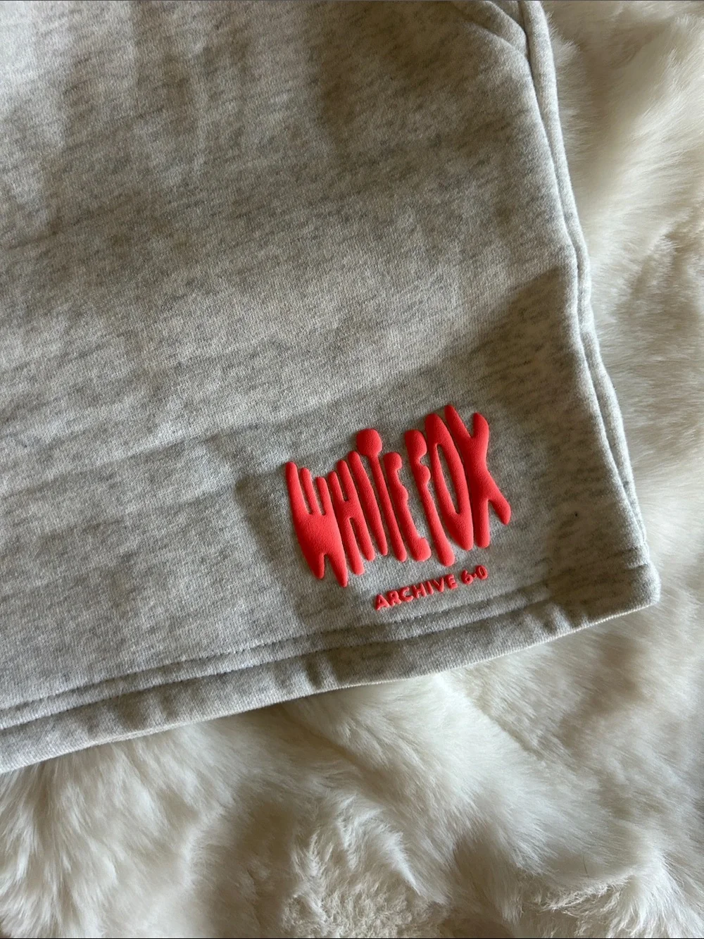 White Fox Drawstring Shorts - Picture 2 of 6